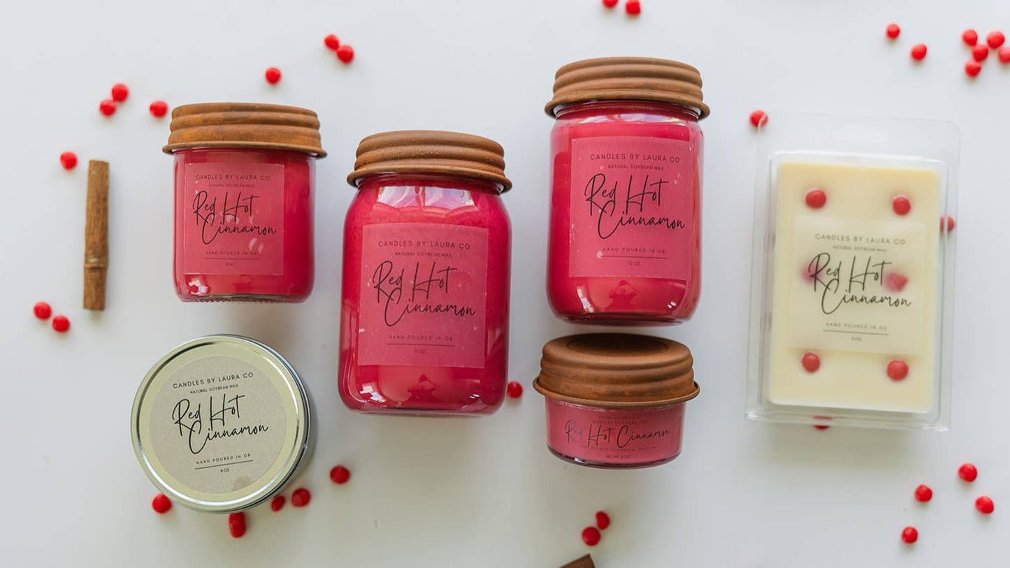 Red Hot Cinnamon 6 oz Soy Wax Melt