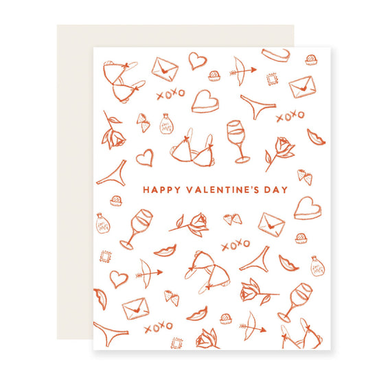 Valentine Sketches Greeting Card