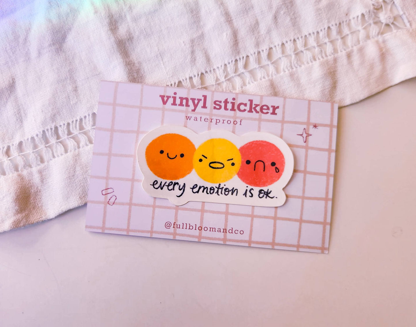 Every Emotion Is OK Die Cut Vinyl Sticker