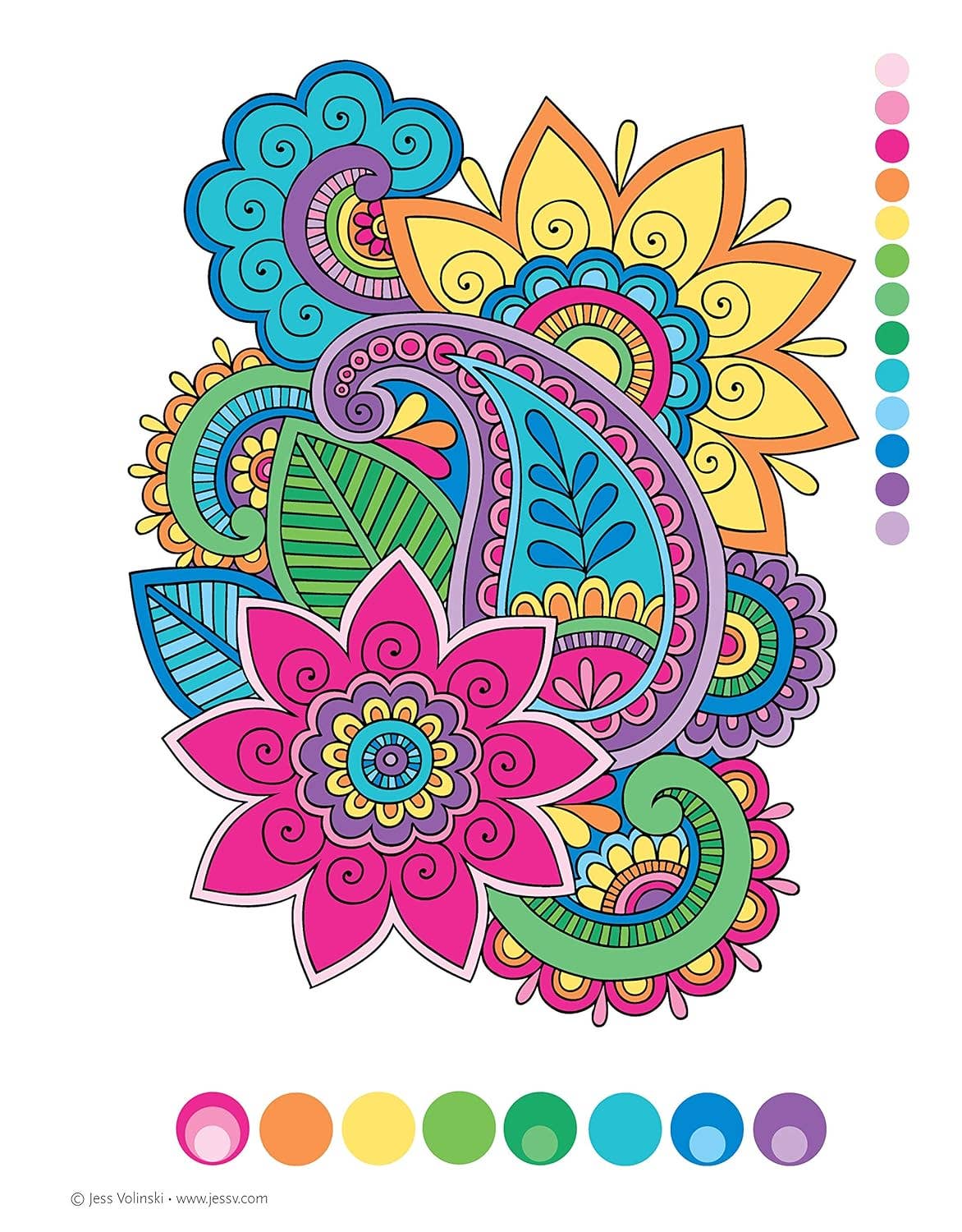 Notebook Doodles Henna Style Coloring
