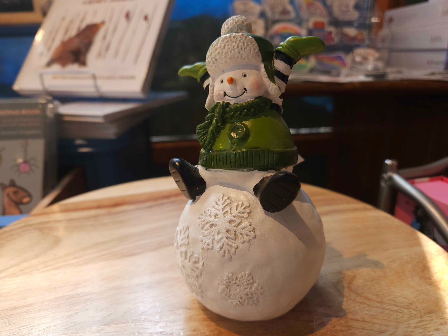 Resin Twas the Night Snowman on Snowball