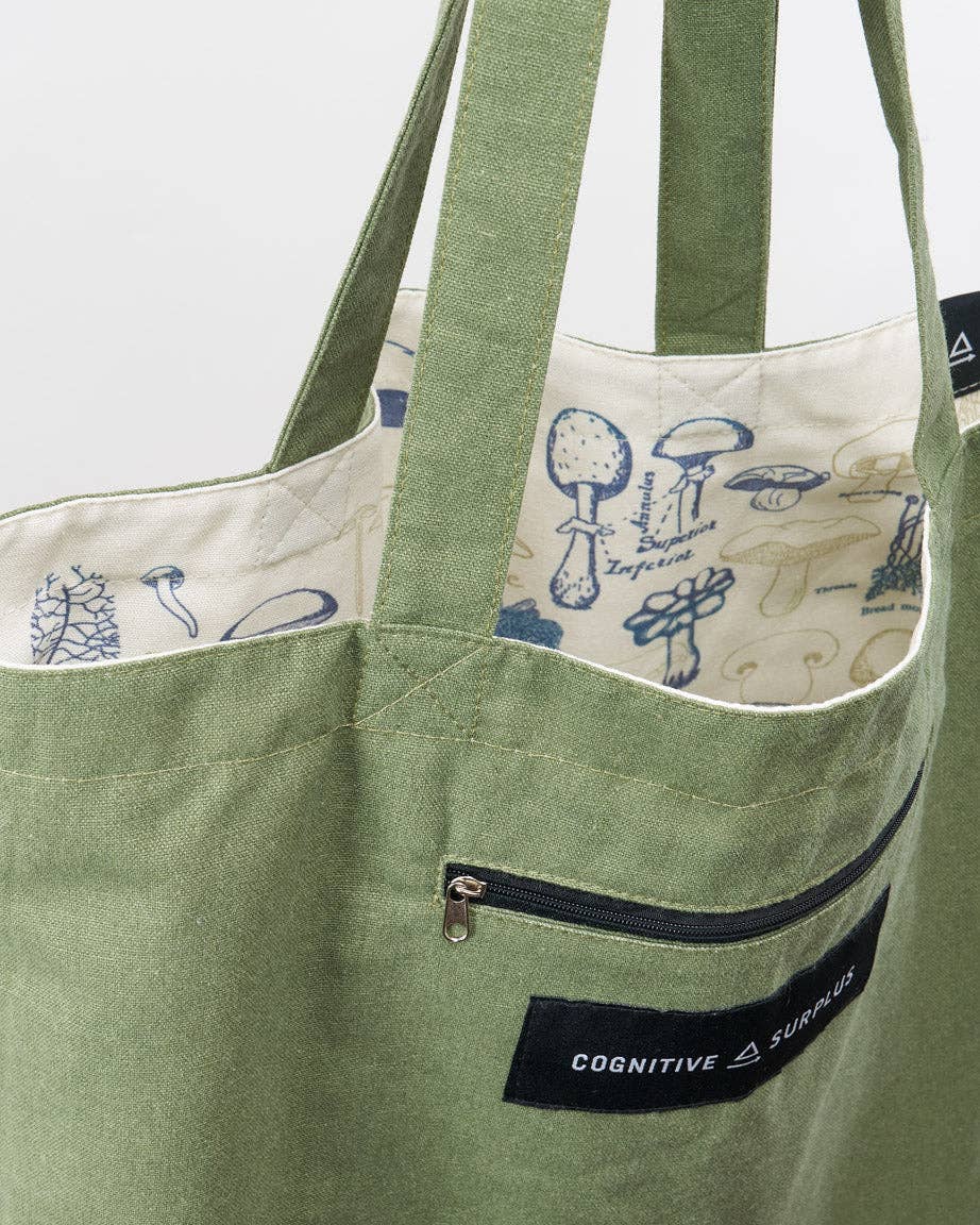 Mushrooms Canvas Shoulder Tote