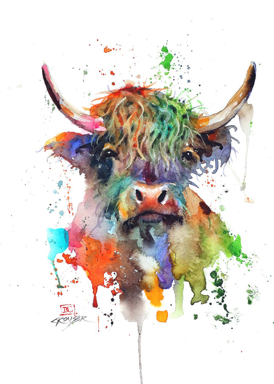 Highland Cow 5x7" Greeting Card
