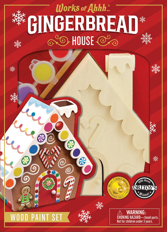 Gingerbread House Wood Paint Set