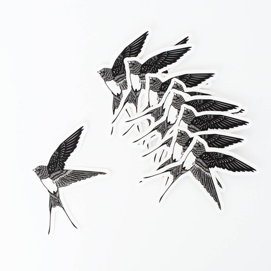 Swallow vinyl sticker