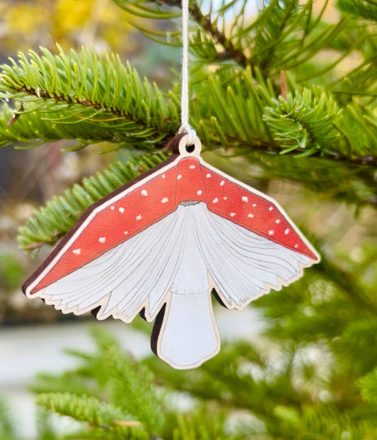 Mushroom Book Ornament