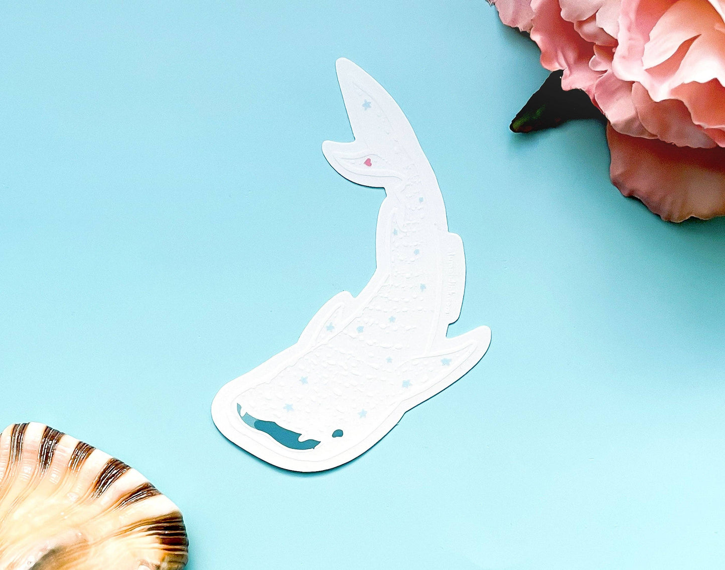 Transparent Starry Whale Shark Sticker