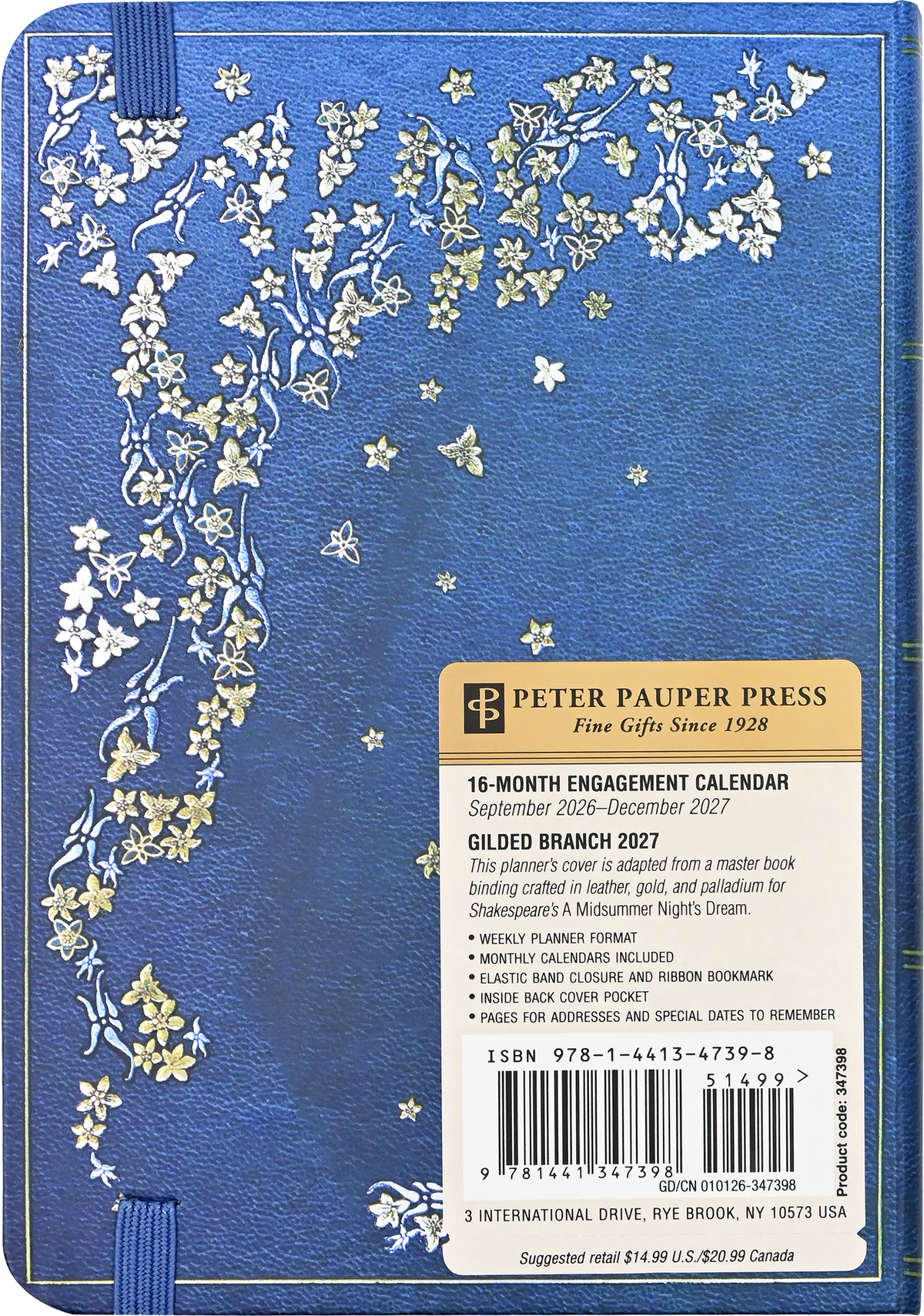 2027 Gilded Branch Weekly Planner