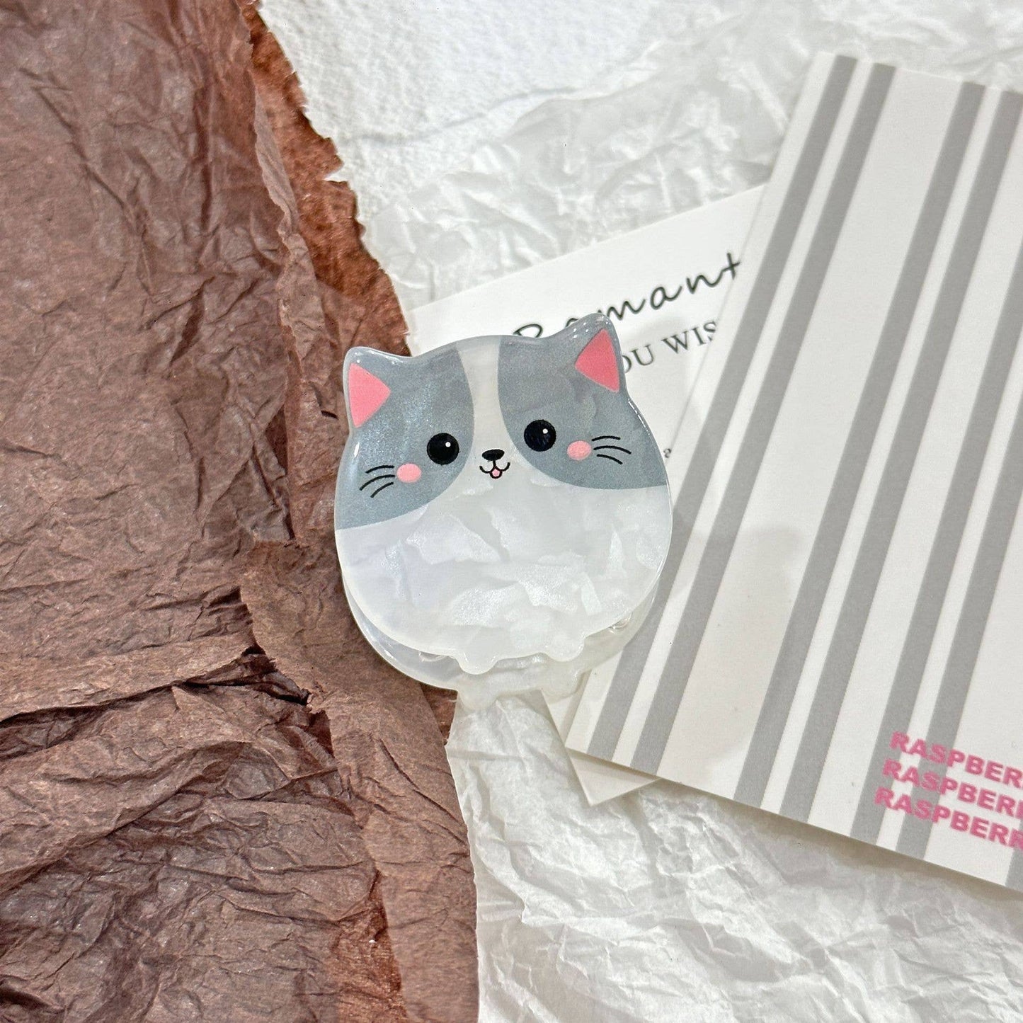 Cartoon Cat Hair Clip, Cute Animal Series Claw Clip