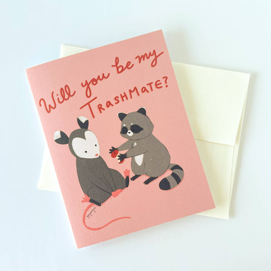 Trashmates Valentines / Anniversary A2 Greeting Card