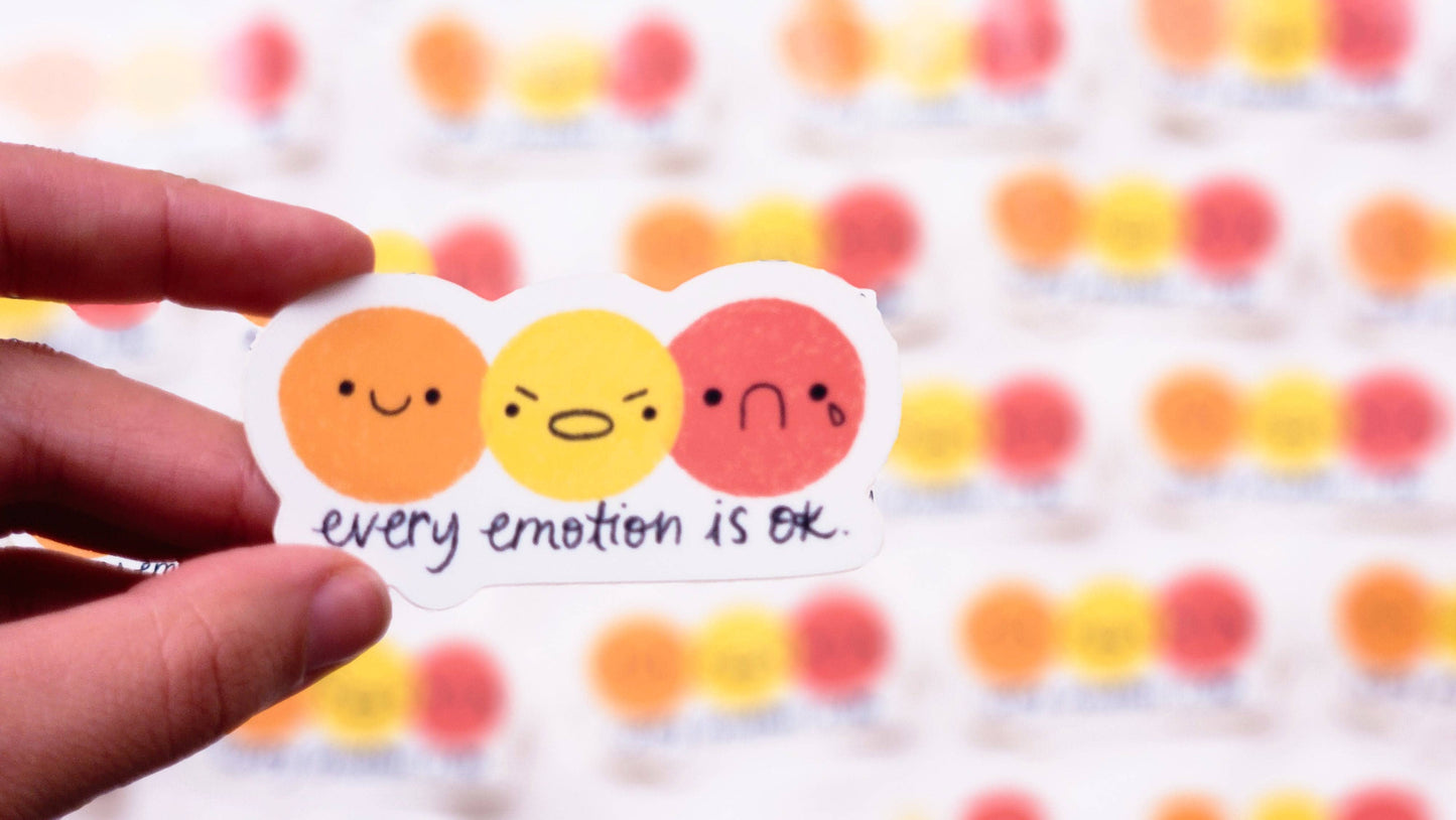 Every Emotion Is OK Die Cut Vinyl Sticker