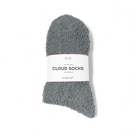 Grey Cozy Cloud Socks