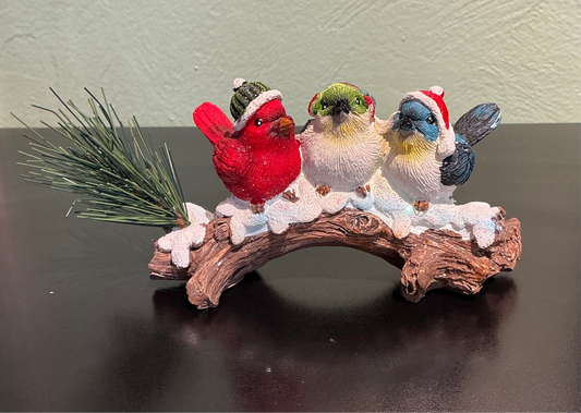 4” Winter Birds on Branch