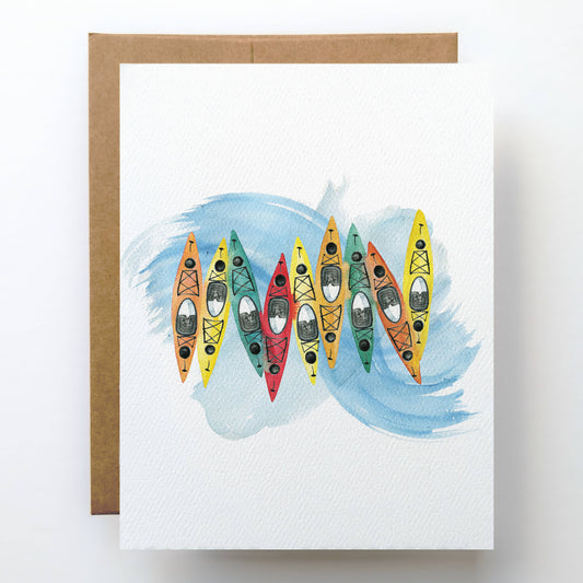 Kayak Greeting Card