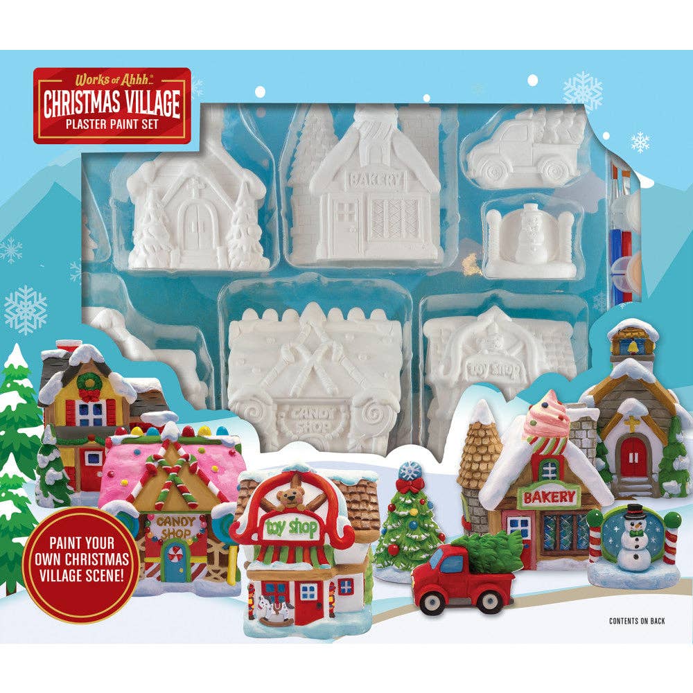 Christmas Village - Plaster Figurine Paint Set