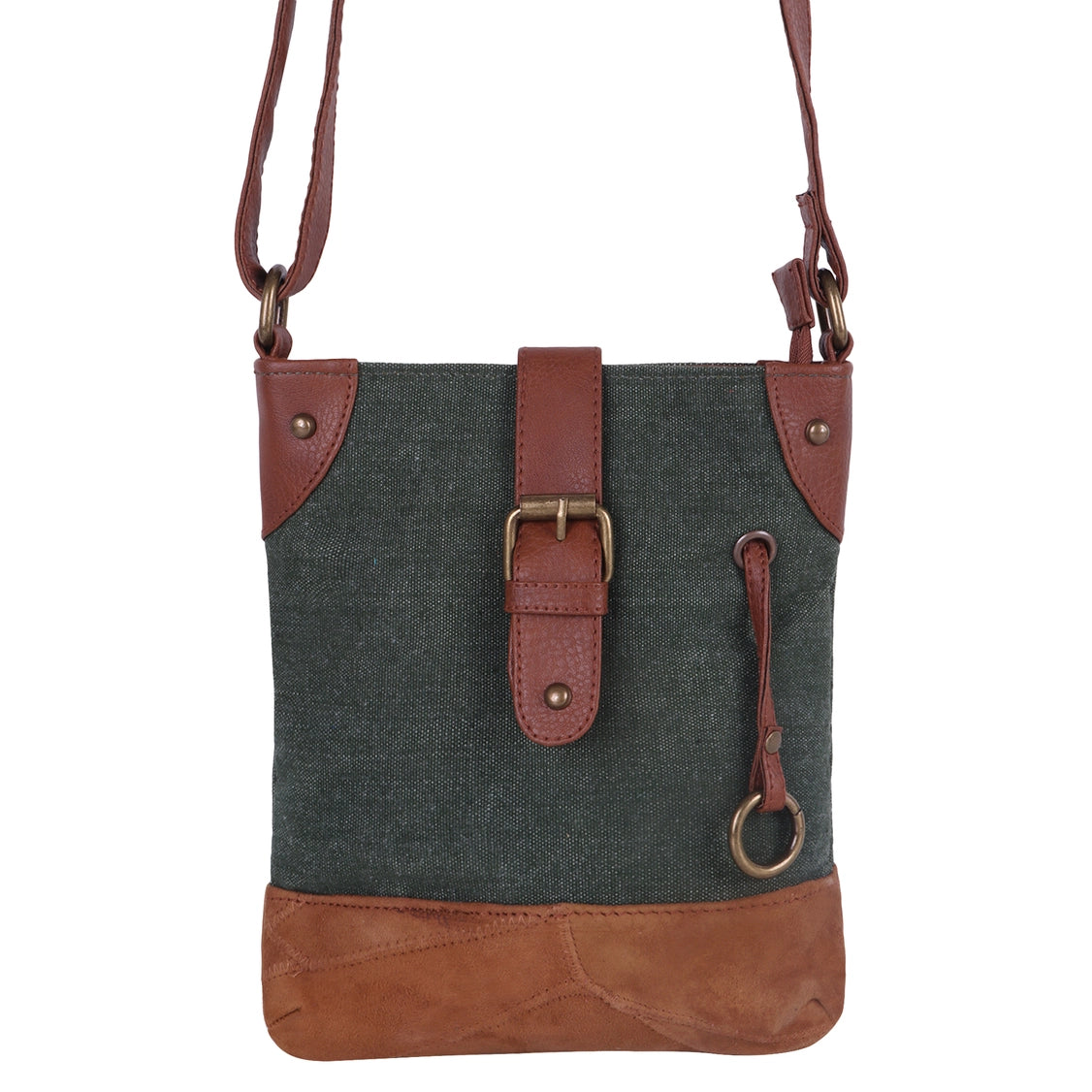 Ridge Waxed Canvas Crossbody Bag
