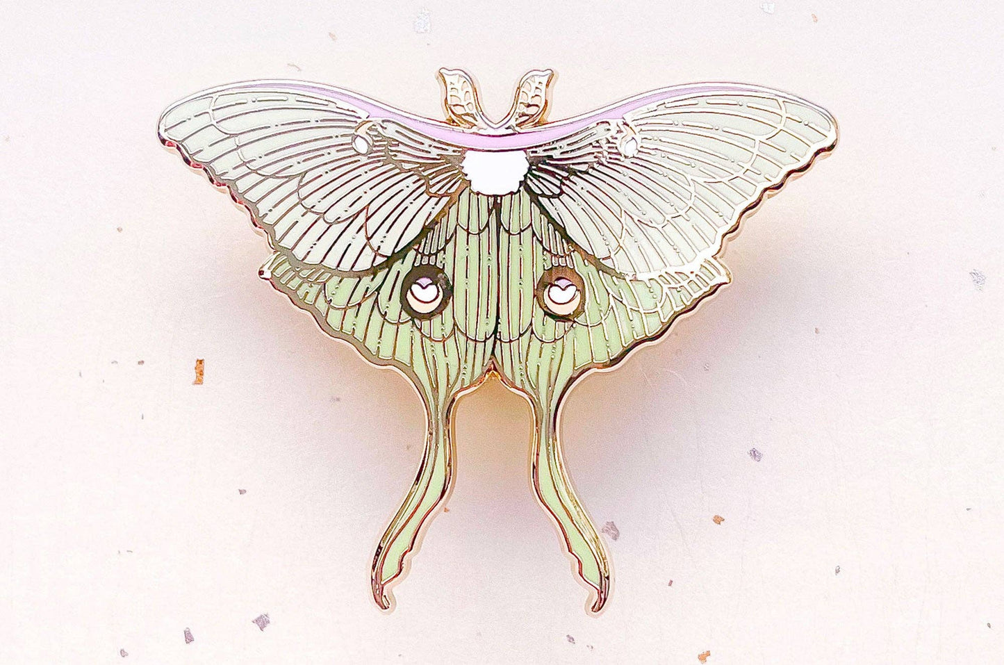 Luna Moth (Actias luna) Enamel Pin