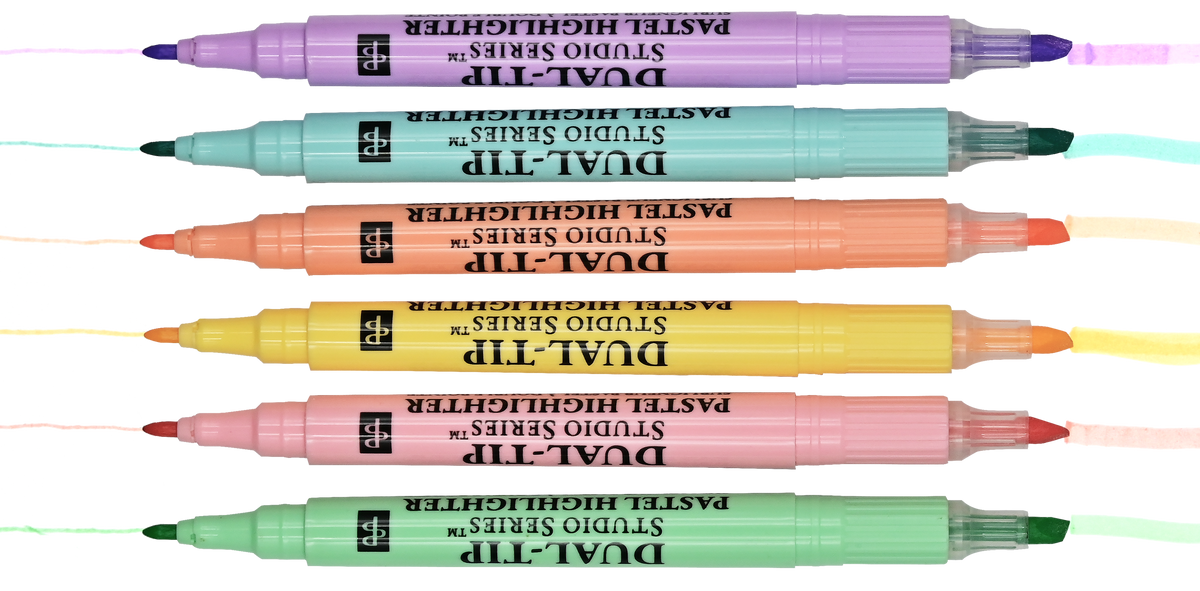 Studio Series Dual-Tip Pastel Highlighters (Set of 6)
