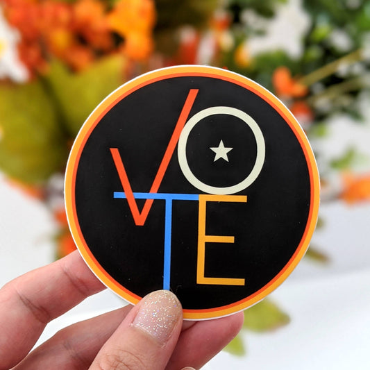 Vote Vinyl Sticker