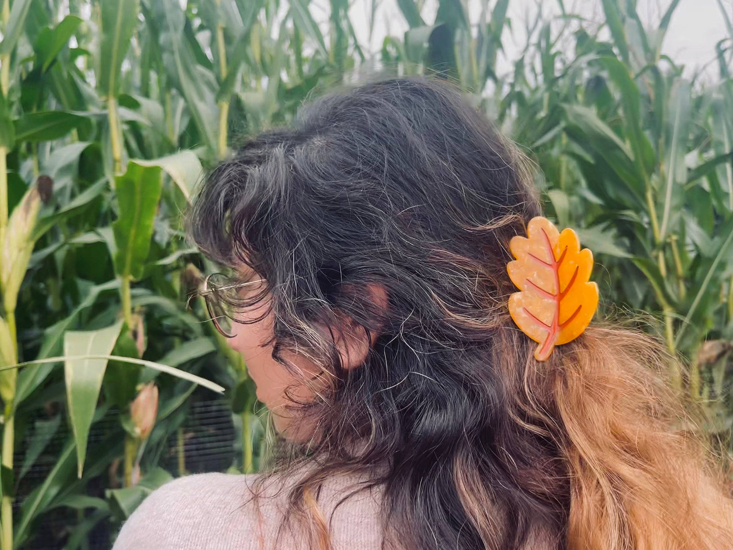 Autumn Leaf Claw Clip