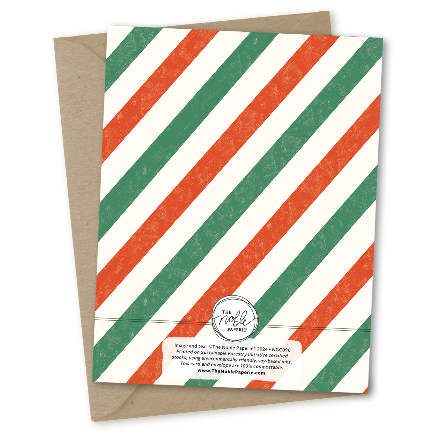 Rainbow Happy Holidays | Holiday Christmas Tree Winter Card