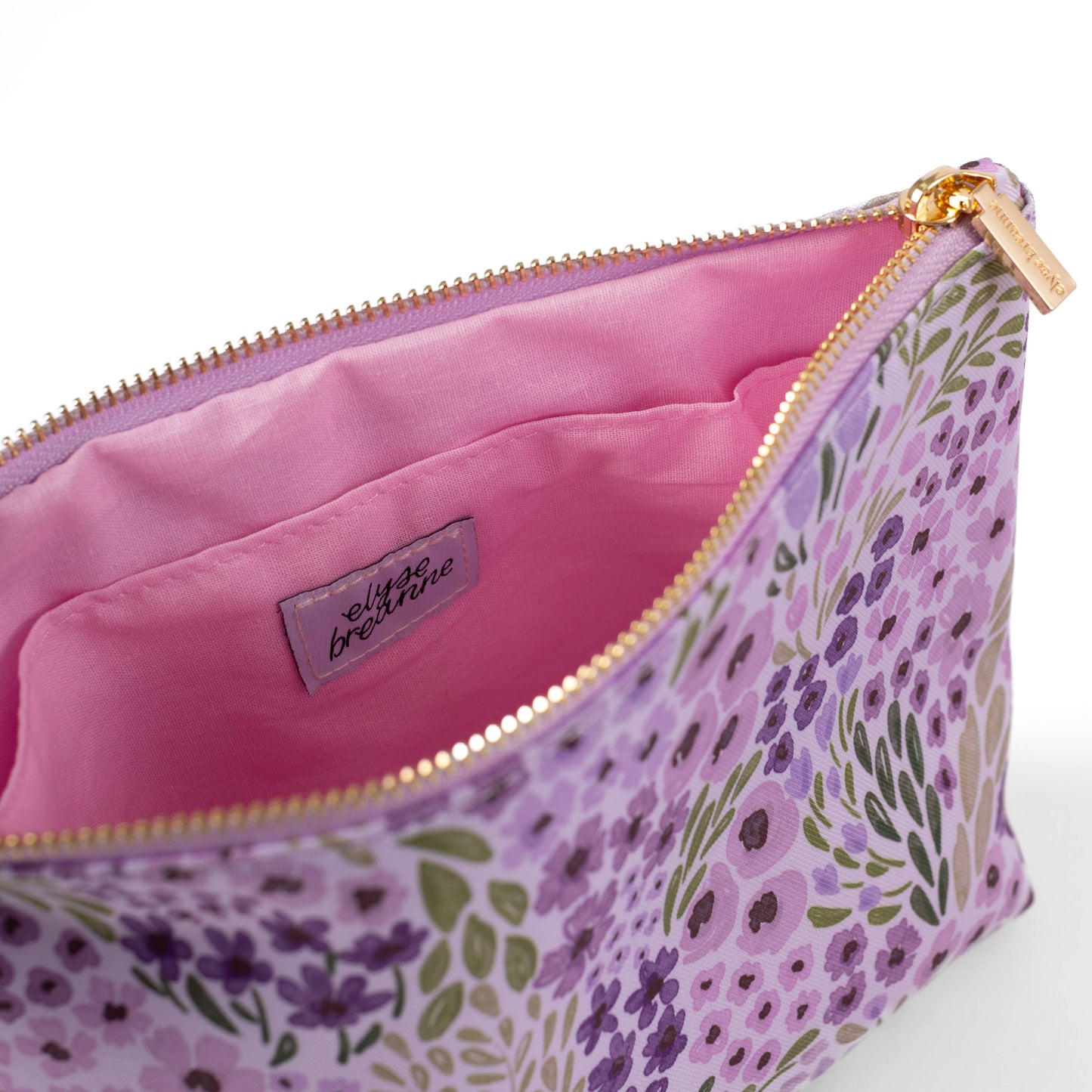 Lilac Floral Carry-All Pouch