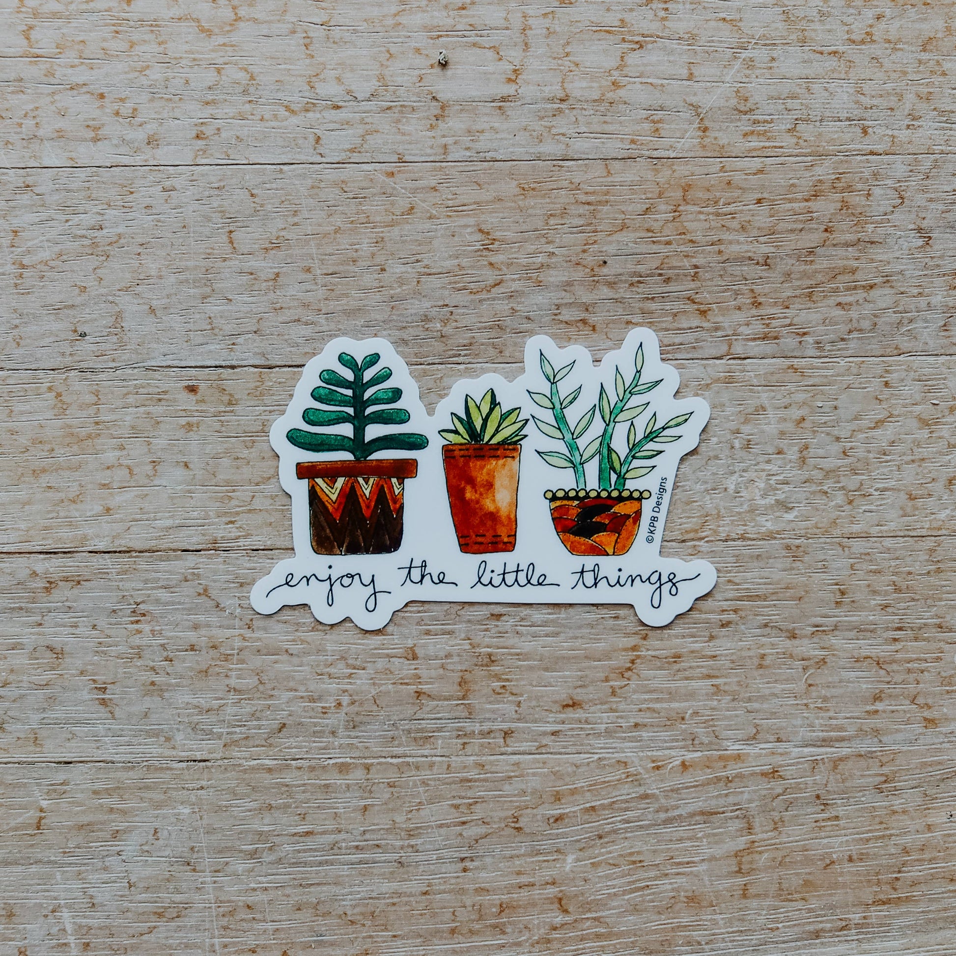 succulent vinyl Enjoy the Little Things Succulent Vinyl Sticker