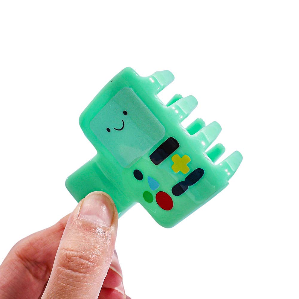 Cute Green Cartoon Anime Game Console Character Hair Clip
