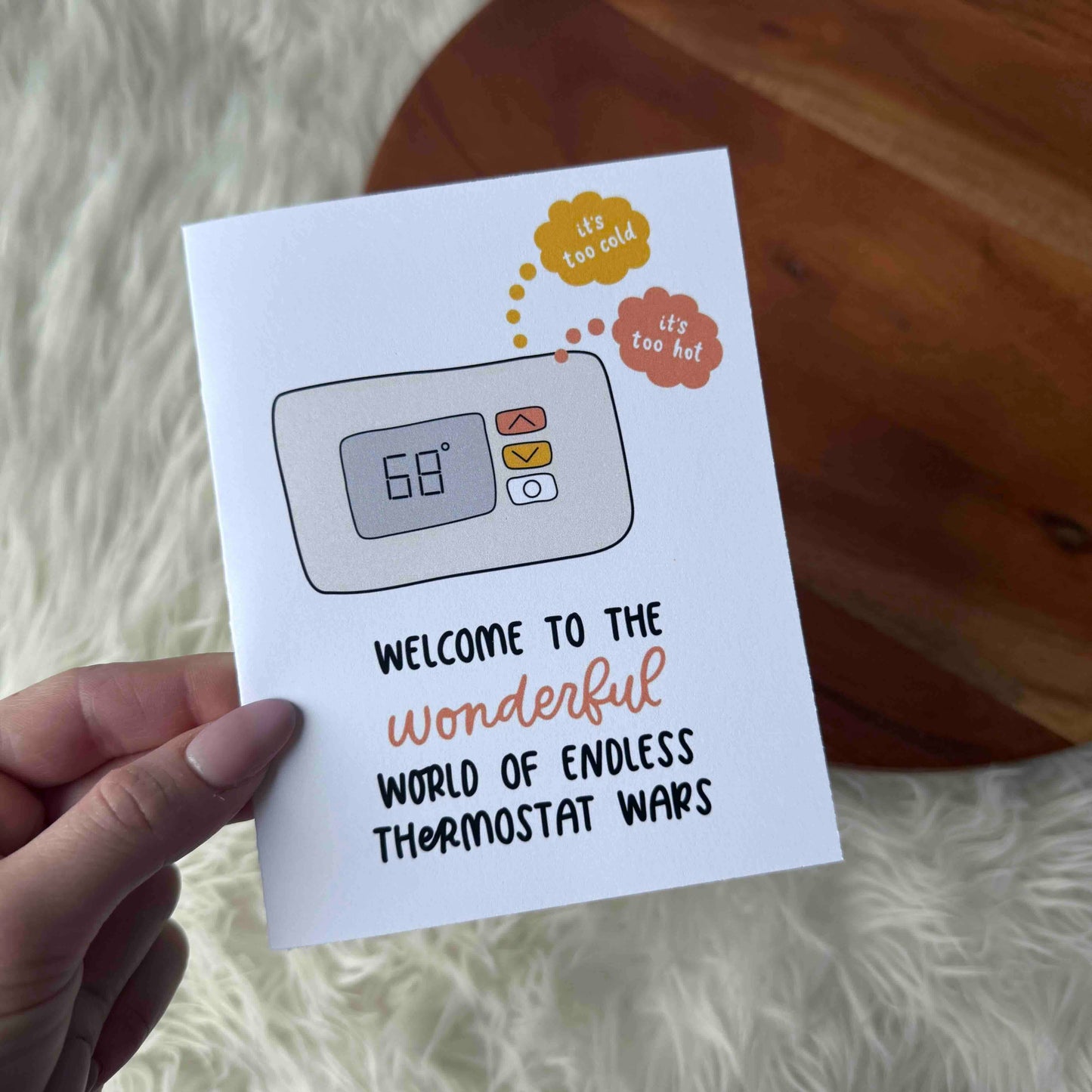 Thermostat Wedding Card