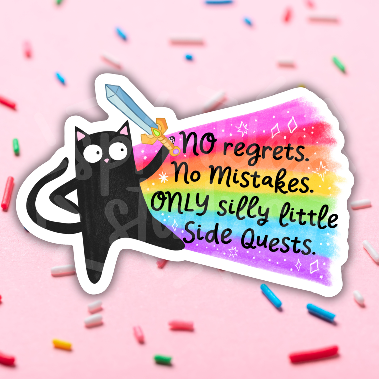 Silly Little Side Quests Vinyl Sticker