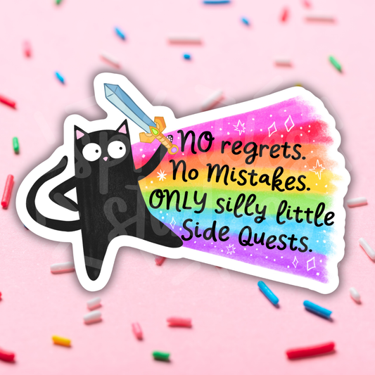 Silly Little Side Quests Vinyl Sticker