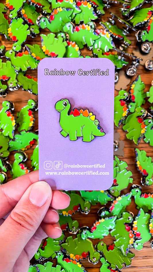 Prideosaurus LGBTQIA+ Enamel Pin
