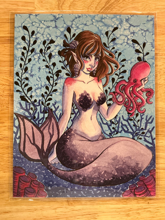 Mermaid - 8x10 Art Print