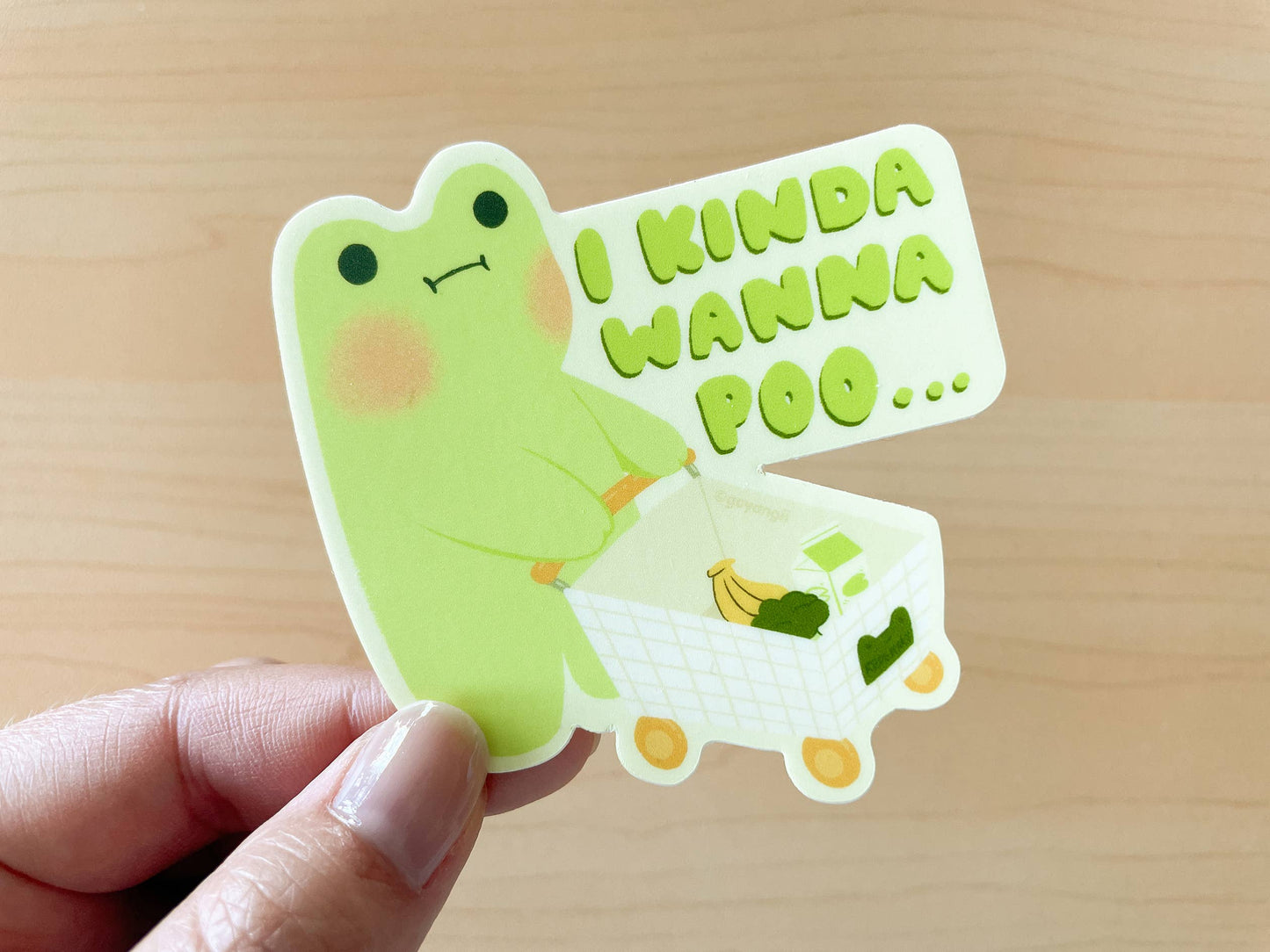 Poo Frog Sticker
