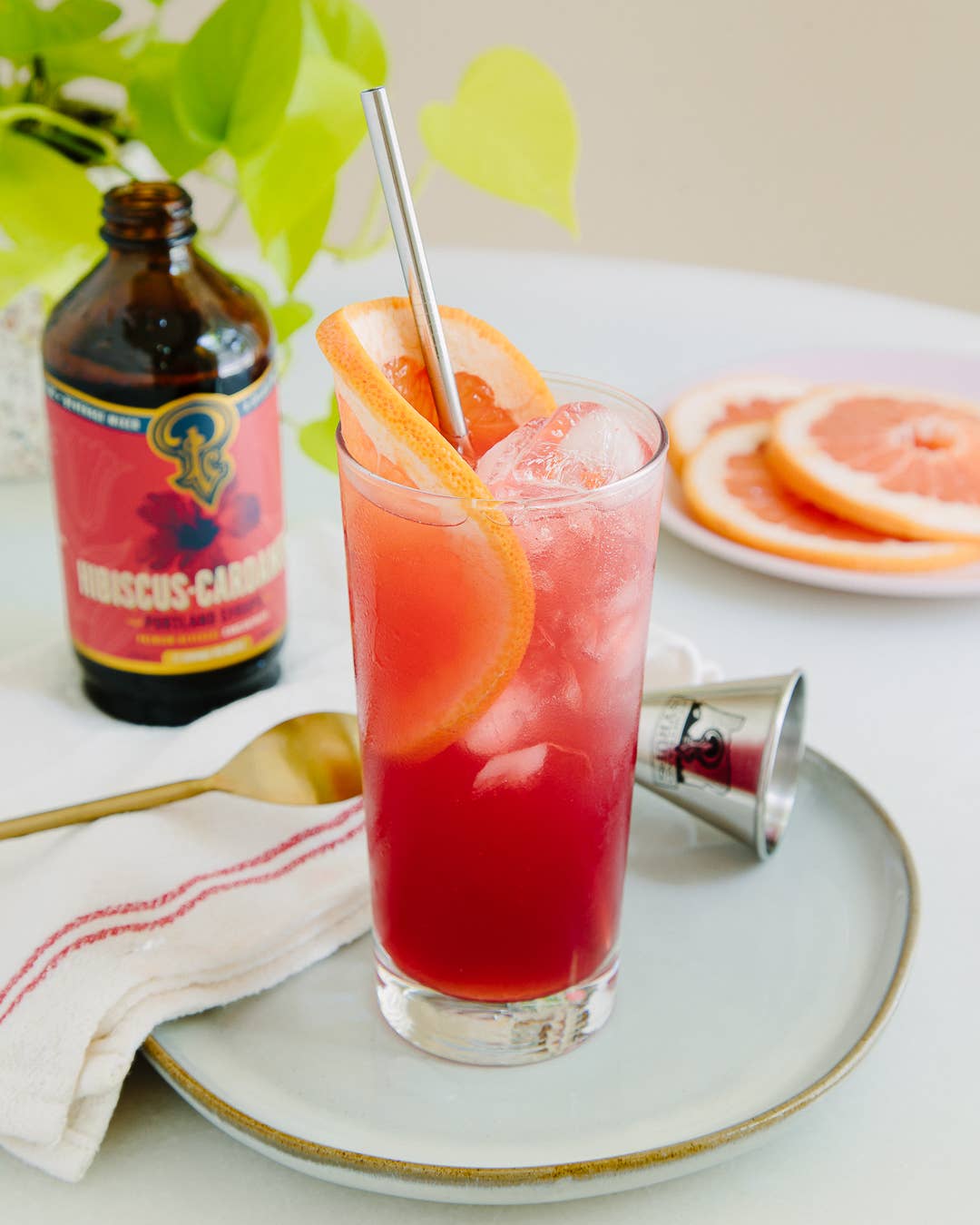 Hibiscus Cardamom Syrup 3.4oz - cocktail / mocktail mixer