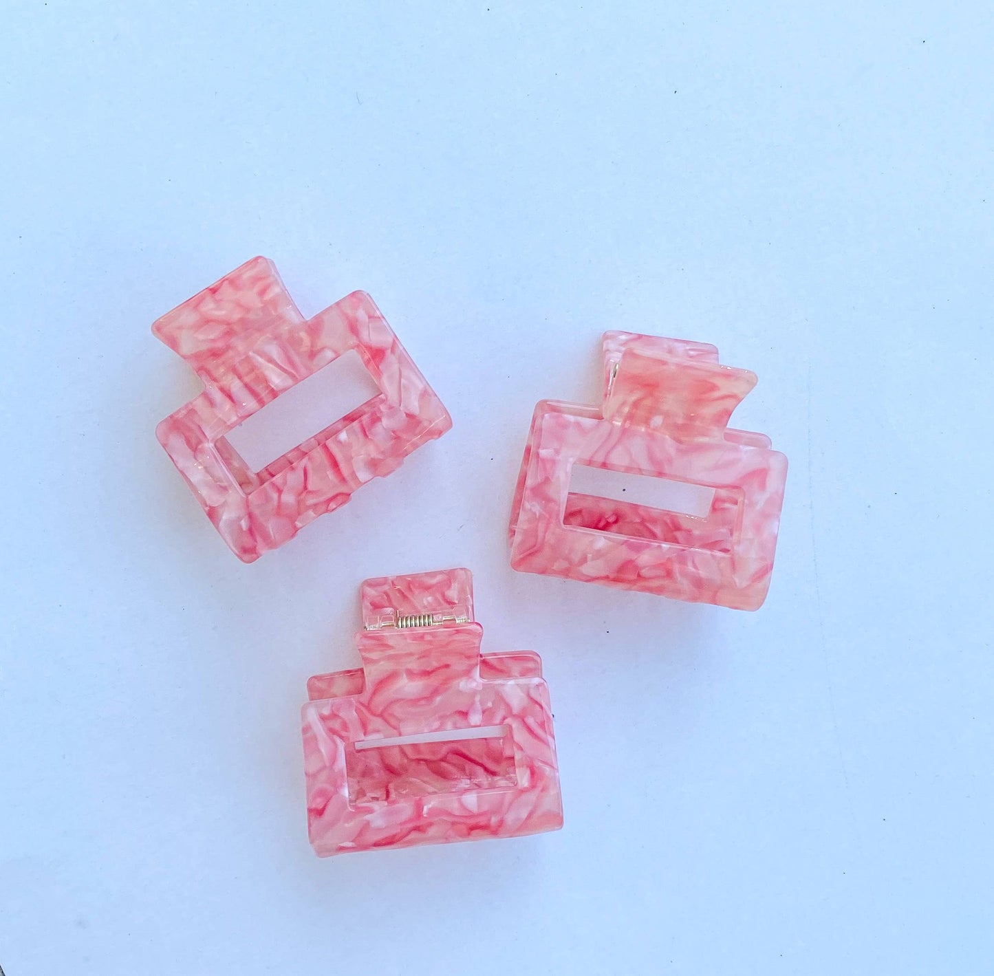 Acetate Pink Claw Clip