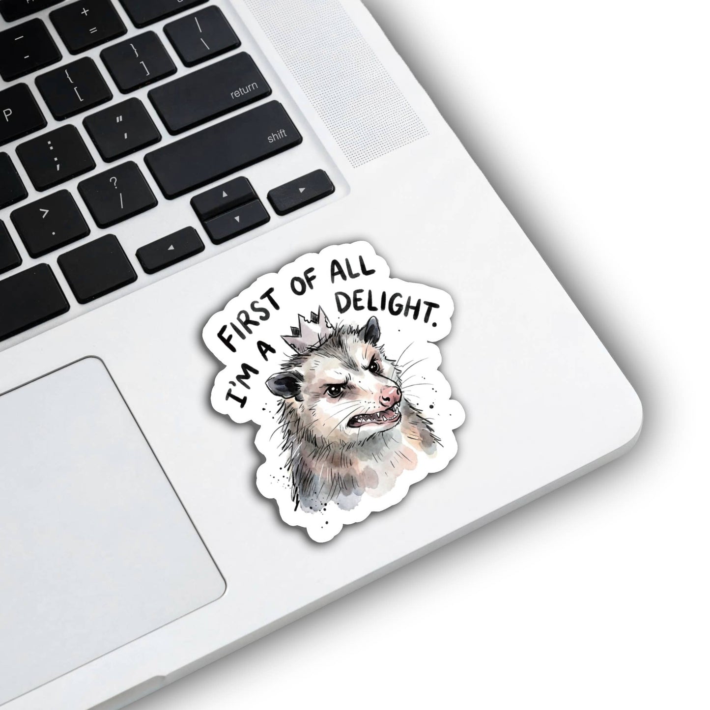 I'm a Delight Possum Sticker