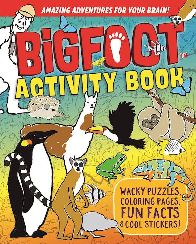 BigFoot Activity Book - Coloring & Stickers for Kids