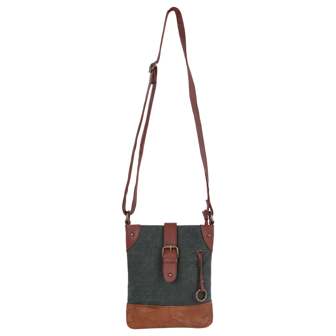 Ridge Waxed Canvas Crossbody Bag