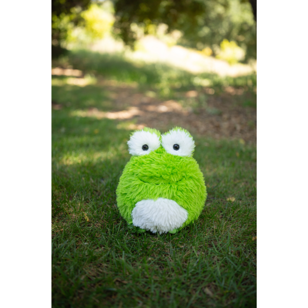 Soft Fluff Ball Fluffees Frog Plushie