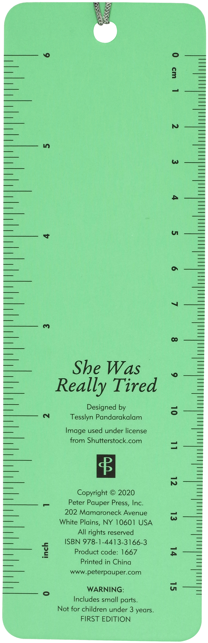 But She Was Tired Beaded Bookmark