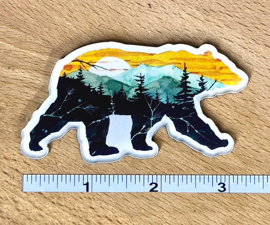 Sunset Bear Magnet