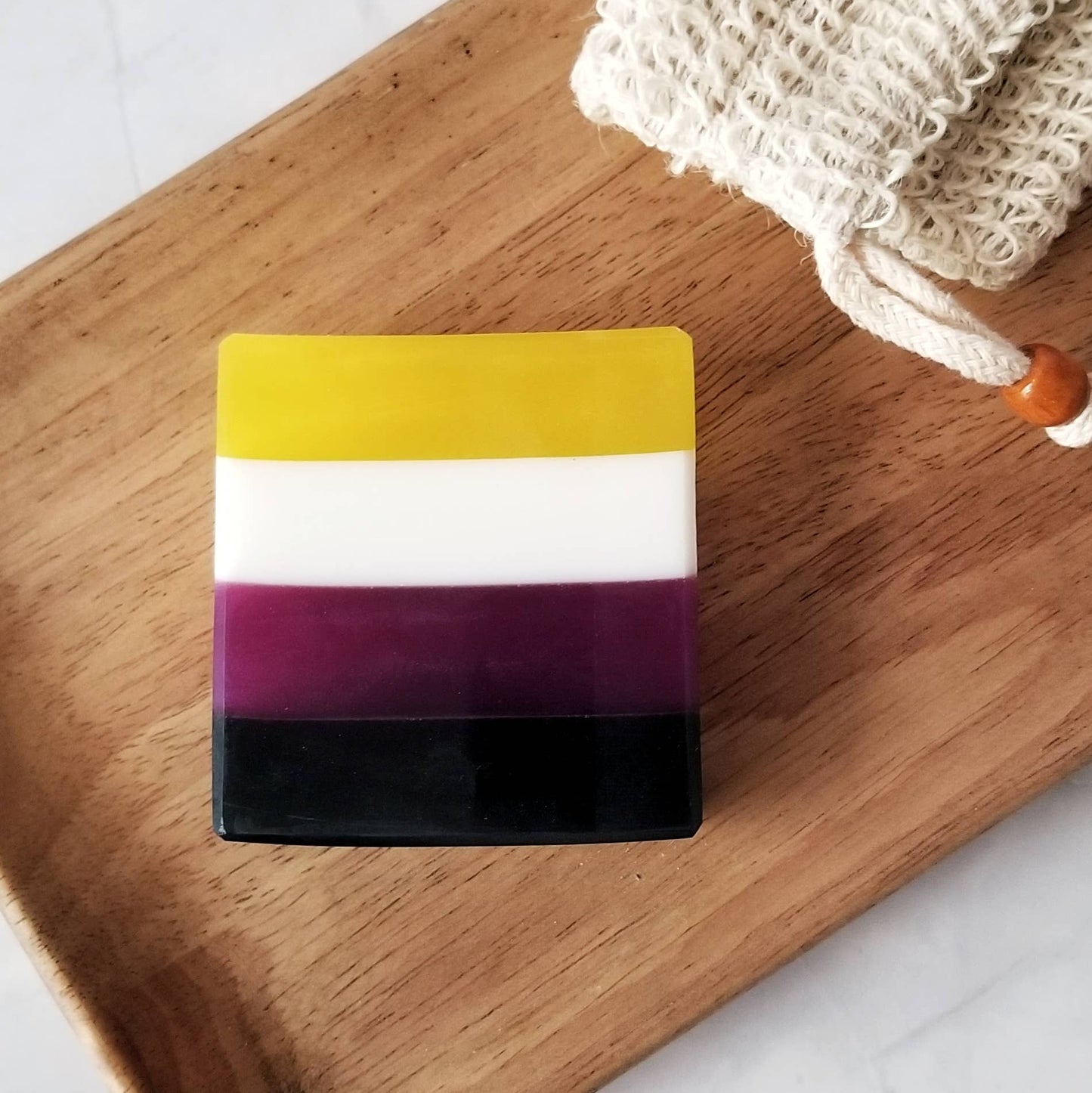 Nonbinary Pride Flag Artisan Soap