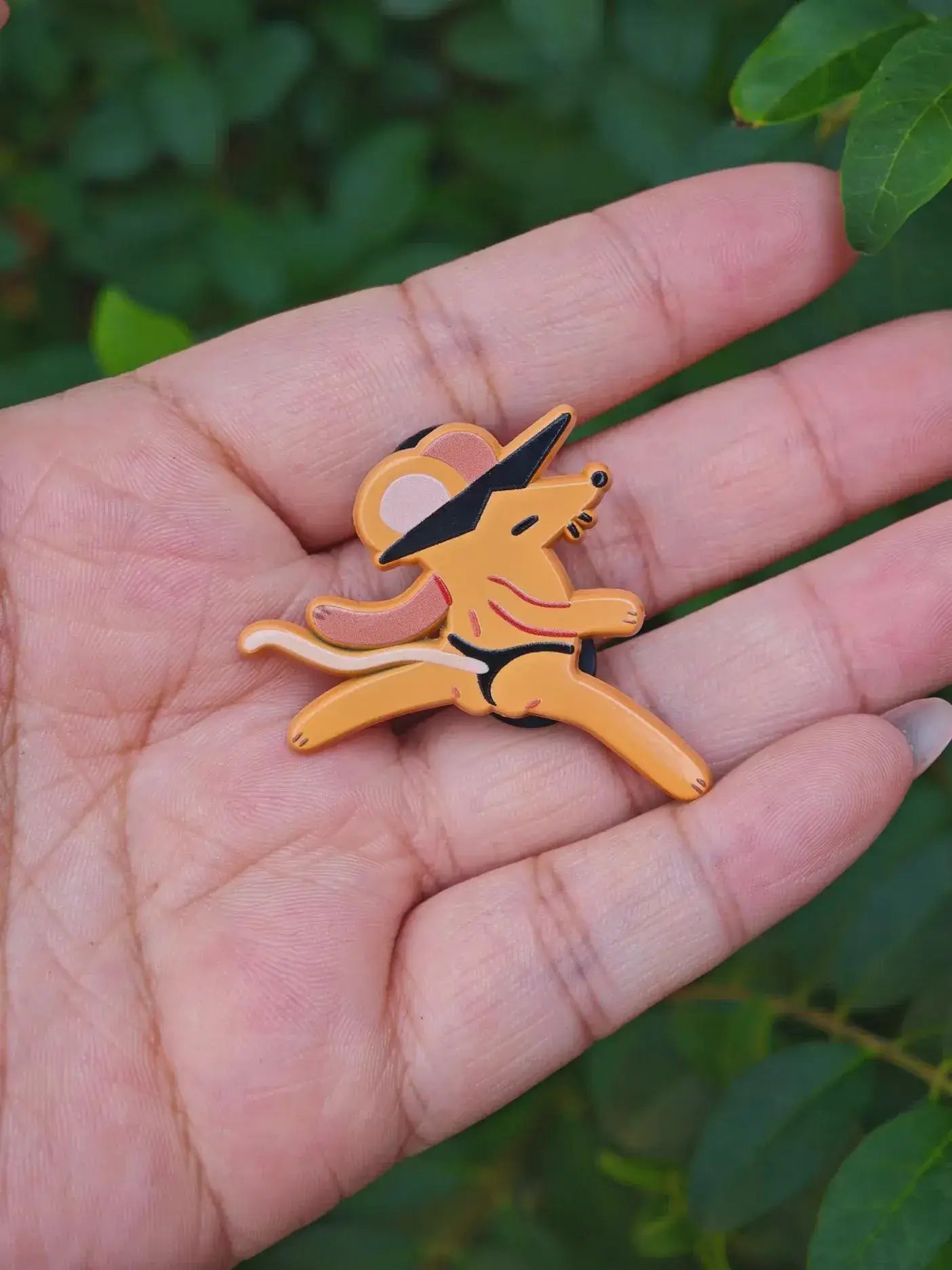 Cheeky Rat Enamel Pin