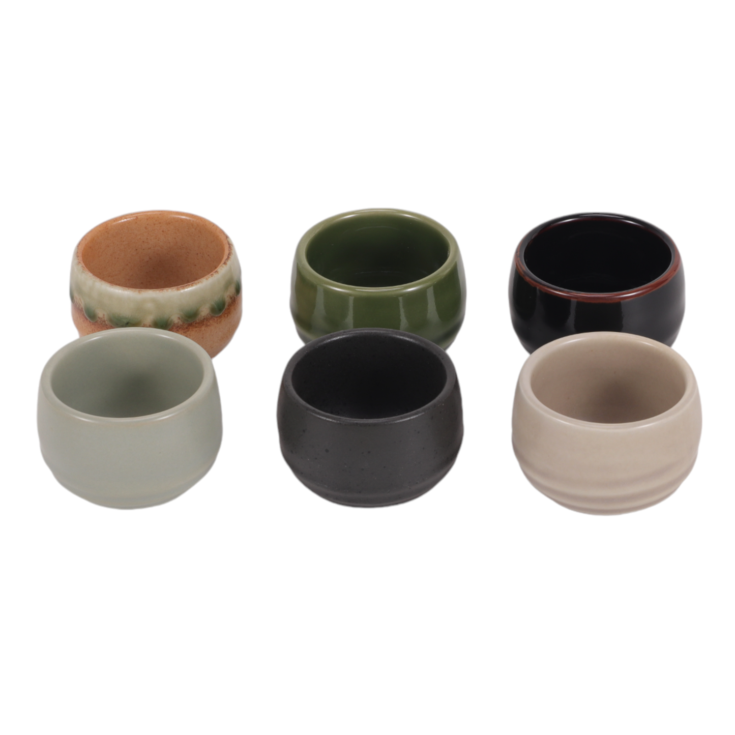 6 Piece Assortment Sake or Tea Cups Set