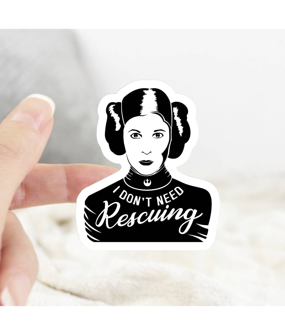 I Don’t Need Rescuing Women Sticker