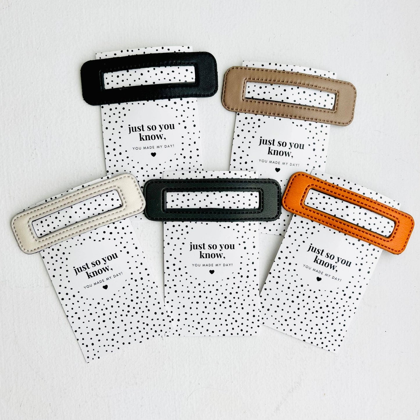 Vegan Leather Hair Clip