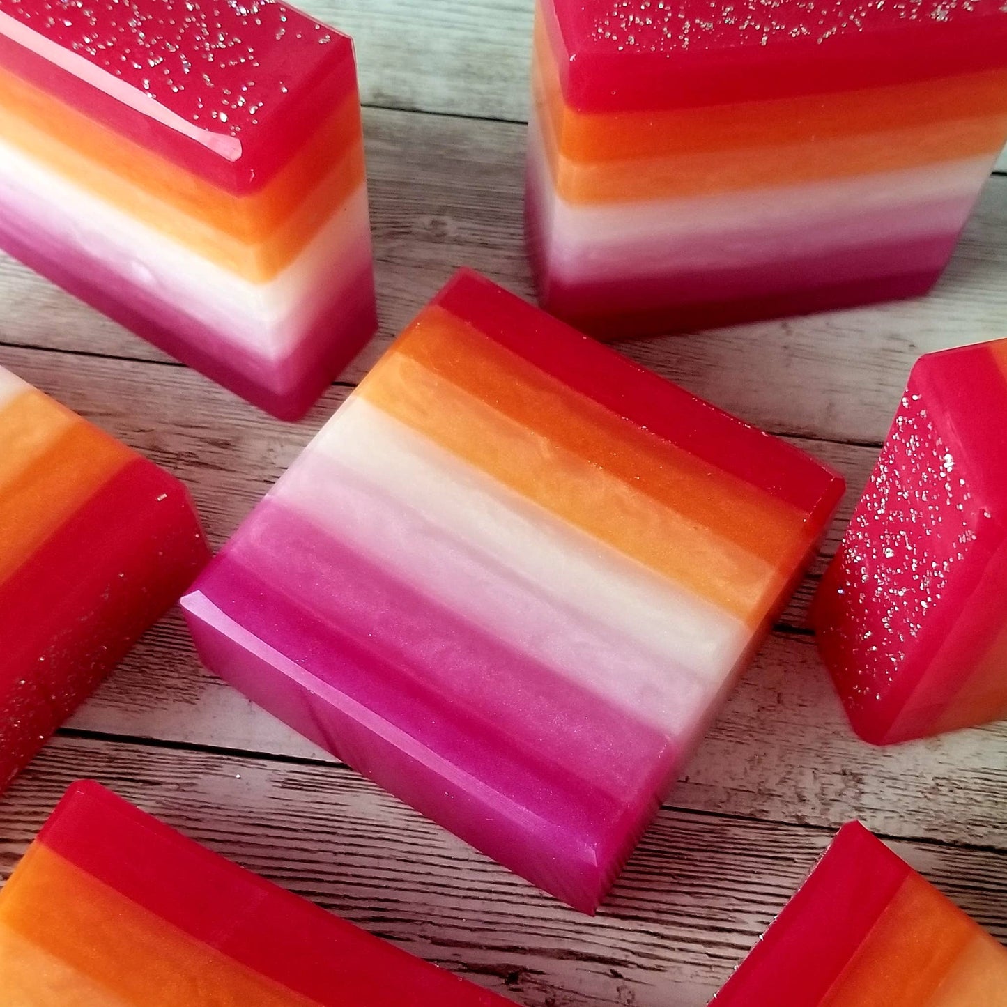 Lesbian Pride Flag Artisan Soap