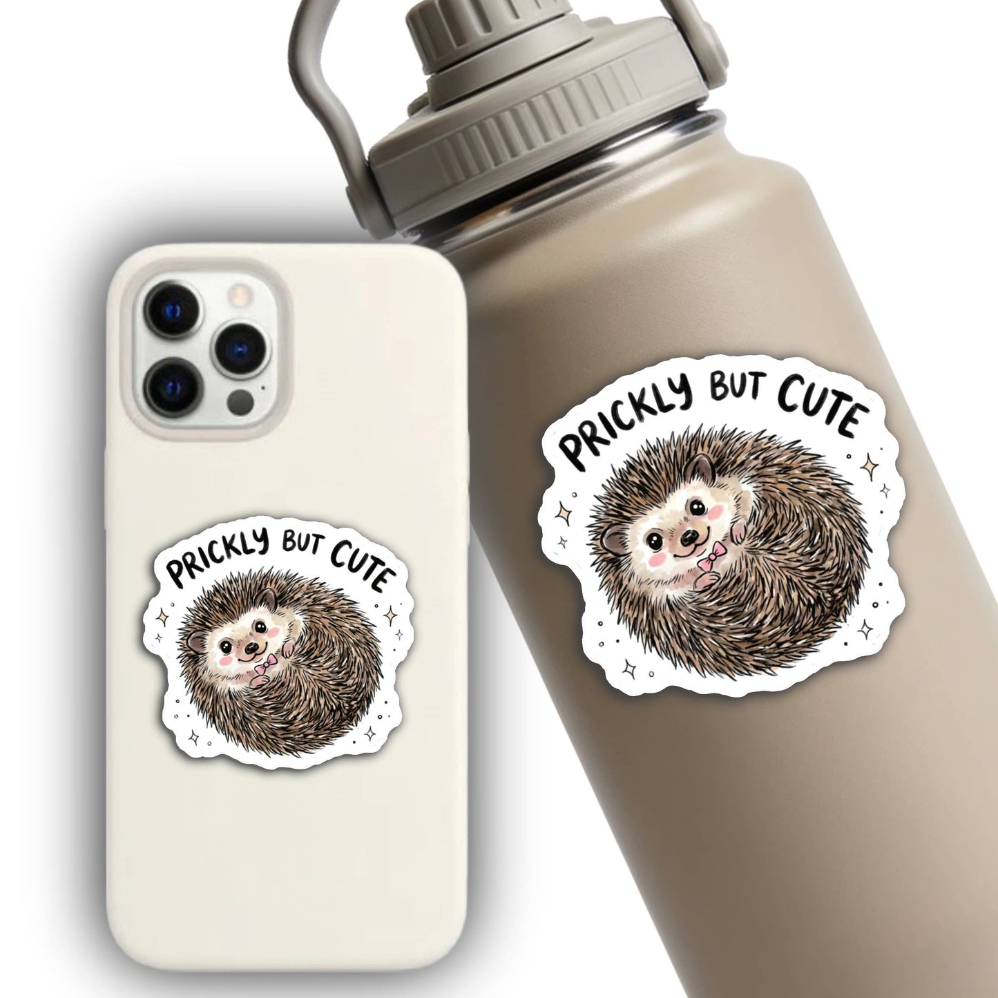 Prickly But Cute Hedgehog Sticker
