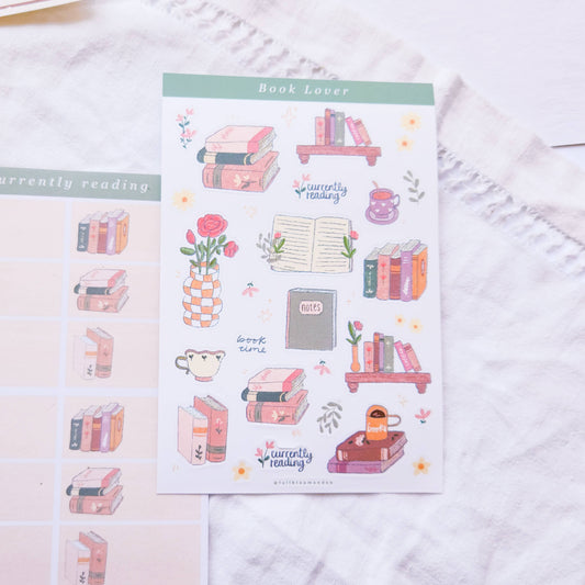 Book Lovers Reading Sticker Sheet